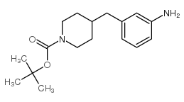 tert-butyl 4-(3-aminobenzyl)piperidine-1-carboxylate Structure