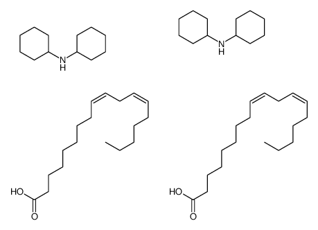 N-cyclohexylcyclohexanamine,(9Z,12Z)-octadeca-9,12-dienoic acid结构式