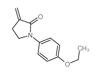 2-Pyrrolidinone,1-(4-ethoxyphenyl)-3-methylene-结构式