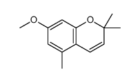 7-methoxy-2,2,5-trimethylchromene结构式