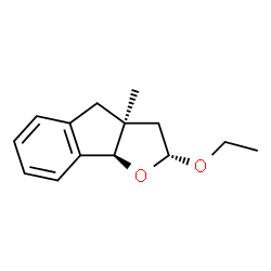 2H-Indeno[1,2-b]furan,2-ethoxy-3,3a,4,8b-tetrahydro-3a-methyl-,(2R,3aS,8bR)-rel-(9CI)结构式