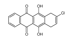 2-chloro-5,12-dihydroxy-1,4-dihydro-6,11-naphthacenedione结构式