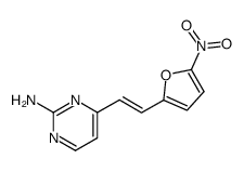 4-[2-(5-nitro-furan-2-yl)-vinyl]-pyrimidin-2-ylamine Structure