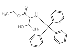 ethyl 3-hydroxy-2-(tritylamino)butanoate结构式