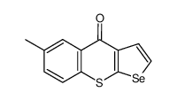 6-Methyl-4H-selenolo[2,3-b][1]benzothiopyran-4-on Structure