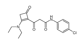 4'-Chlor-3-[2-(diethylamino)-4-oxo-1-cyclobutenyl]-3-oxopropananilid结构式