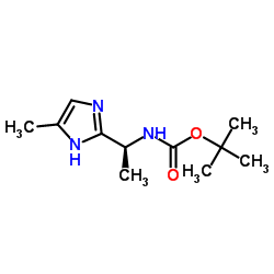 Carbamic acid, [(1S)-1-(4-methyl-1H-imidazol-2-yl)ethyl]-, 1,1-dimethylethyl ester (9CI) structure