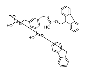 3,5-bis[(9H-fluoren-9-ylmethoxycarbonylamino)methyl]benzoic acid Structure