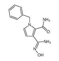 1-benzyl-2-carboxamidopyrrole-3-carboxamidoxime结构式