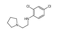 2,4-dichloro-N-(2-pyrrolidin-1-ylethyl)aniline Structure