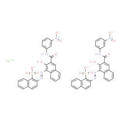 calcium 2-[[2-hydroxy-3-[[(3-nitrophenyl)amino]carbonyl]-1-naphthyl]azo]naphthalenesulphonate Structure