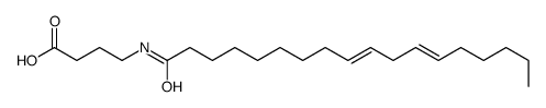 4-[[(9Z,12Z)-octadeca-9,12-dienoyl]amino]butanoic acid结构式