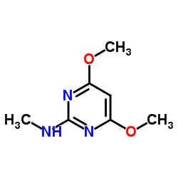 4,6-Dimethoxy-N-methyl-2-pyrimidinamine结构式