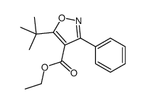 4-Isoxazolecarboxylicacid,5-tert-butyl-3-phenyl-,Etester(4CI) Structure