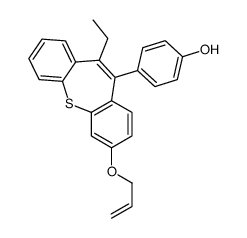 4-(7-Allyloxy-11-ethyldibenzo[b,f]thiepin-10-yl)phenol structure