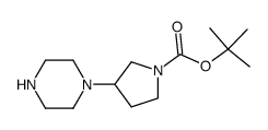 tert-butyl 3-(piperazin-1-yl)pyrrolidine-1-carboxylate图片