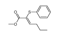 (Z)-methyl 2-phenylthiohex-2-enoate Structure