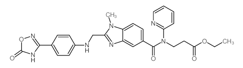 ETHYL 3-(1-METHYL-2-(((4-(5-OXO-4,5-DIHYDRO-1,2,4-OXADIAZOL-3-YL)PHENYL)AMINO)METHYL)-N-(PYRIDIN-2-YL)-1H-BENZO[D]IMIDAZOLE-5-CARBOXAMIDO)PROPANOATE picture