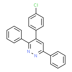 PYRIDAZINE, 4-(4-CHLOROPHENYL)-3,6-DIPHENYL-结构式