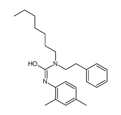 3-(2,4-dimethylphenyl)-1-heptyl-1-(2-phenylethyl)urea结构式