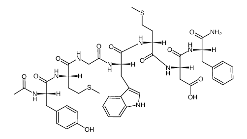 Ac-Tyr-Met-Gly-Trp-D-Met-Asp-Phe-NH2 Structure