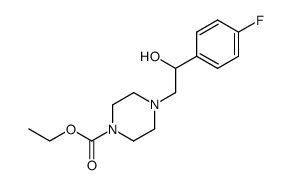 ethyl 4-[2-(4-fluorophenyl)-2-hydroxyethyl]piperazine-1-carboxylate结构式