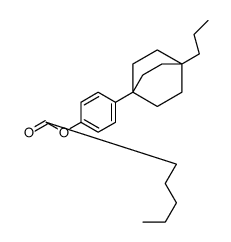 [4-(1-propyl-4-bicyclo[2.2.2]octanyl)phenyl] hexanoate结构式