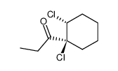 1-((1S,2R)-1,2-Dichloro-cyclohexyl)-propan-1-one Structure