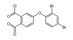 5-(2,4-dibromophenoxy)-2-nitrobenzoyl chloride结构式