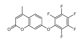 4-methyl-7-(2,3,4,5,6-pentafluorophenoxy)chromen-2-one结构式