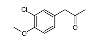 2-Propanone, 1-(3-chloro-4-methoxyphenyl)结构式