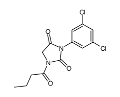 1-butanoyl-3-(3,5-dichlorophenyl)imidazolidine-2,4-dione Structure