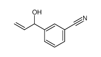 3-(1-Hydroxy-2-propen-1-yl)benzonitrile结构式