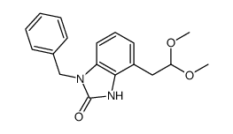 1-benzyl-4-(2,2-dimethoxy-ethyl)-1,3-dihydro-benzoimidazol-2-one Structure