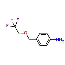 4-[(2,2,2-Trifluoroethoxy)methyl]aniline结构式