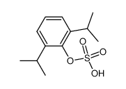 Sulfuric acid mono-(2,6-diisopropyl-phenyl) ester结构式