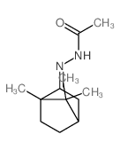 N-[(1,7,7-trimethylnorbornan-2-ylidene)amino]acetamide structure