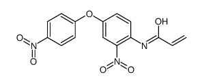 N-[2-nitro-4-(4-nitrophenoxy)phenyl]prop-2-enamide结构式