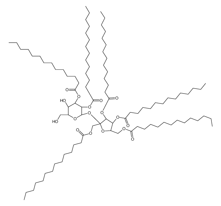 sucrose hexamyristate Structure