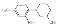 5-Methyl-2-(3-methyl-1-piperidinyl)aniline Structure