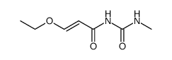 N-(3t(-)-ethoxy-acryloyl)-N'-methyl-urea Structure