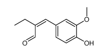 2-ethyl-3ξ-(4-hydroxy-3-methoxy-phenyl)-acrylaldehyde Structure