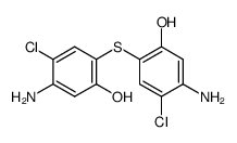 5,5'-diamino-4,4'-dichloro-2,2'-sulfanediyl-di-phenol结构式