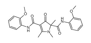 N2,N4-bis(2-methoxyphenyl)-1,2,5-trimethyl-3-oxo-2,3-dihydro-1H-pyrrole-2,4-dicarboxamide Structure