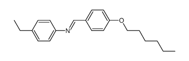 (4-Ethyl-phenyl)-[1-(4-hexyloxy-phenyl)-meth-(E)-ylidene]-amine Structure