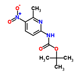 2-Methyl-2-propanyl (6-methyl-5-nitro-2-pyridinyl)carbamate picture