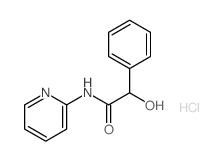 Benzeneacetamide, a-hydroxy-N-2-pyridinyl-,hydrochloride (1:1)结构式