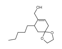 (9-pentyl-1,4-dioxaspiro[4.5]dec-7-en-8-yl)methanol Structure