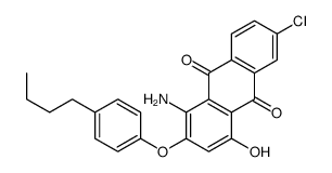 1-amino-2-(4-butylphenoxy)-6-chloro-4-hydroxyanthracene-9,10-dione Structure