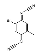 (E,E)-2-Brom-N,N'-dicyan-5-methyl-1,4-benzochinondiimin Structure